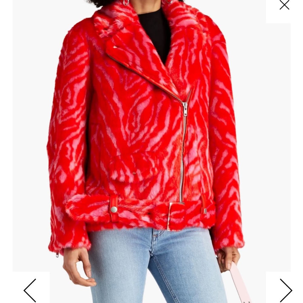 Brand New w/ tags Stand Studio Zebra biker jacket